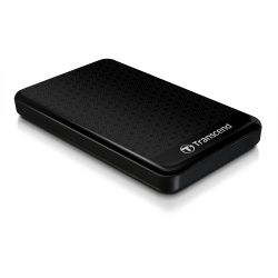 2TB Transcend StoreJet 25A3 USB 3.1 Gen 1 Portable Hard Drive - Black - Rugged Edition