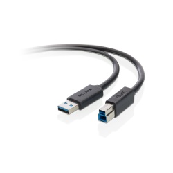 Belkin 6ft USB3.0 Printer Extension Cable USB-A to USB-B - Black