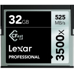 32GB Lexar CFast 2.0 Memory Card 3500X Speed