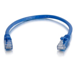 C2G 1m Cat5e Snagless Booted Unshielded (UTP) Network Patch Cable Blue