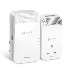 TP-Link G.hn2400 Powerline AX1800 Wi-Fi 6 Kit (UK Plugs)