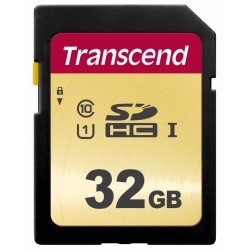 32GB Transcend 500S SDHC UHS-I SD Memory Card CL10 95MB/sec MLC Flash