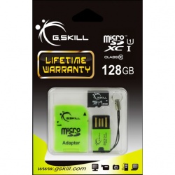 128GB G.Skill microSDXC CL10 UHS-I Memory Card with USB Reader and SD Adapter