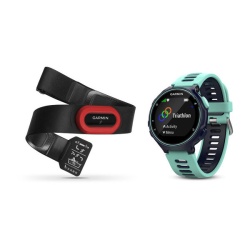 Garmin Forerunner 735XT GPS Running Watch Midnight Blue / Frost Blue HRM-Run Bundle