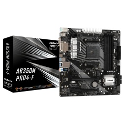 Asrock AB350M PRO4-F Socket AM4 Micro ATX Motherboard