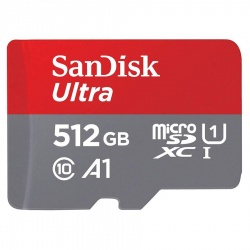 512GB Sandisk Ultra microSDXC UHS-I Memory Card for Android A1 CL10 Full HD