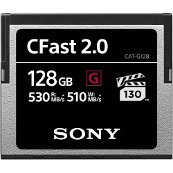 128GB Sony CFast G Series Memory Card - Speed Rating (up to 530MB/sec)
