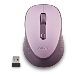 NGS Dew, 2.4Ghz Wireless Silent Mouse, Lilac