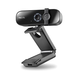 NGS XpressCam 2000, 2K USB Webcam with Built-In Microphone and Privacy Filter, Black