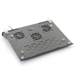 NGS SlimStand Metal Laptop Cooler with 3 Fans