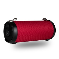 NGS 20W Portable Wireless TWS & BT Speaker with USB/SD/AUX IN - Roller Tempo, Red
