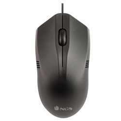 NGS Desktop Optical Wired Mouse, Easy Betta - Black