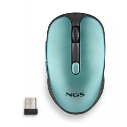 NGS EVO Rust Ice, Wireless Rechargeable Silent Mouse, Green