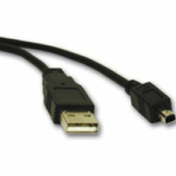 C2G 6ft USB2.0 Type-A to Mini-B 4-pin Cable Black