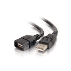 C2G 2m USB2.0Type-A Male to Type-A Female Extension Cable Black