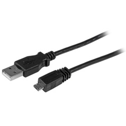 StarTech 10ft USB Type-A to Micro USB Type-B Cable Black