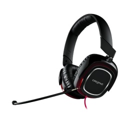 Creative Labs Draco HS880 Gaming Headset 3.5mm Supraaural Black and Red
