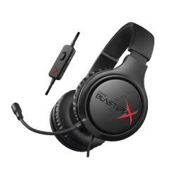 Creative Labs Sound BlasterX H5 Gaming Headset 3.5mm Circumaural Black and Red