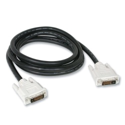 C2G DVI-D Male to DVI-D Male Cable 6FT- Black,White