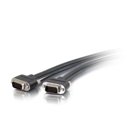 C2G HD15 Male to HD15 Male VGA Video Cable 6ft Length - Black