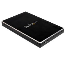 StarTech SAT2510BU32 2.5-inch USB3.0 SATA External Hard Drive Enclosure - Black