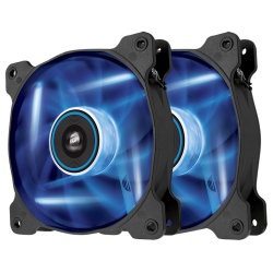 Corsair Air 120mm Computer Case Fan with Blue LED- Twin Pack