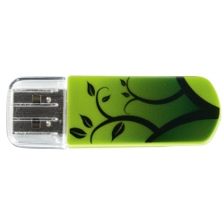 8Gb Verbatim PinStripe USB2.0 Flash Drive - Earth Green