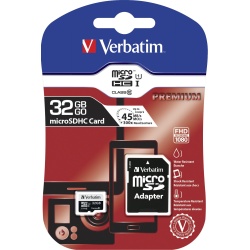 32GB Verbatim MicroSDHC Class10 Memory Card