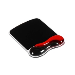 Kensington Duo Gel Mouse Pad - Black, Red