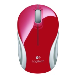 Logitech M187 Wireless Mini Mouse - Red