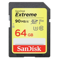 64GB SanDisk Extreme SDXC UHS-I CL10 Memory Card