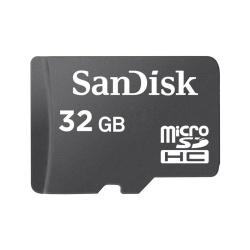 32GB SanDisk MicroSDHC Memory Card Class 4 with Adapter