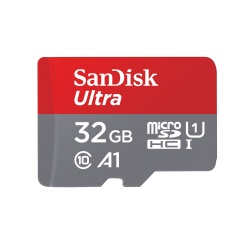 32GB SanDisk Ultra MicroSDHC UHS-I CL10 Memory Card
