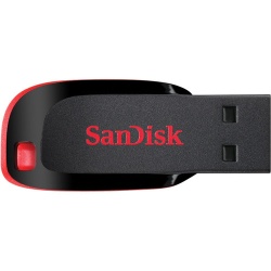 16GB SanDisk Cruzer Blade USB2.0 Flash Drive - Black, Red
