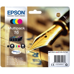 Epson 16 T162640 Ink Cartridge - Black, Cyan, Yellow, Magenta