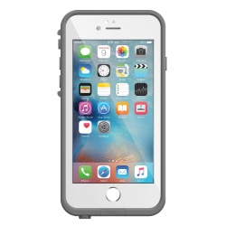 LifeProof Fre Mobile Phone Case for Apple iPhone 6, 6s - Grey, White