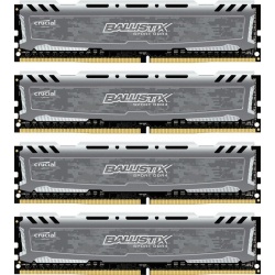 16GB Crucial Ballistix Sport LT PC4-19200 2400MHz CL16 DDR4 Quad Channel Kit (4x4GB)