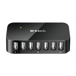 DLink DUB-H7 7-Port USB2.0 Hub - Black