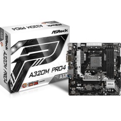 Asrock A320M Pro4 R2.0 AM4 Ryzen Micro ATX AMD A320 DDR4-SDRAM Motherboard