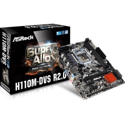 Asrock H110M-DVS R2.0 Intel H110 Micro ATX DDR4-SDRAM Motherboard