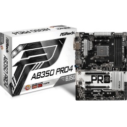 Asrock AB350 Pro4 AMD Socket AM4 Ryzen ATX DDR4-SDRAM Motherboard