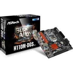 Asrock Intel H110M-DGS R3.0 Micro ATX DDR4-SDRAM Motherboard