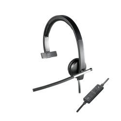 Logitech H650e Monaural Headset - Black, Grey