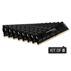 128GB Kingston HyperX Predator PC4-24000 3000MHz CL15 Memory Kit (8 x 16GB) - Black