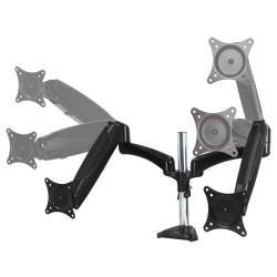 Arctic Z2 3D Dual Desk Clamp Monitor Arm with 4-Port USB3.0 Hub - Up to 27-inch Screen