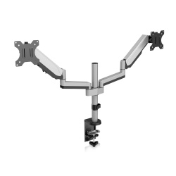 V7 DM1DTA-1E Touch Adjustable Dual Monitor Mount - Up to 32-inch Screen