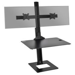Siig CE-MT2H12-S1 Dual Desk Monitor Stand - Up to 30-inch Screen