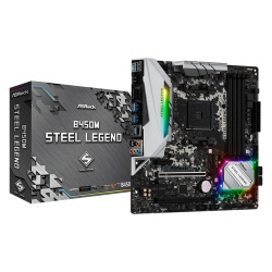 Asrock Steel Legend AM4 AMD B450M Micro ATX DDR4-SDRAM Motherboard