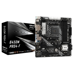 Asrock Pro 4F AM4 AMD B450 Micro ATX DDR4-SDRAM Motherboard