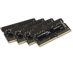 32GB Kingston HyperX Impact DDR4 2400MHz PC4-19200 CL15 1.2V Quad Memory Kit (4 x 8GB) - Black